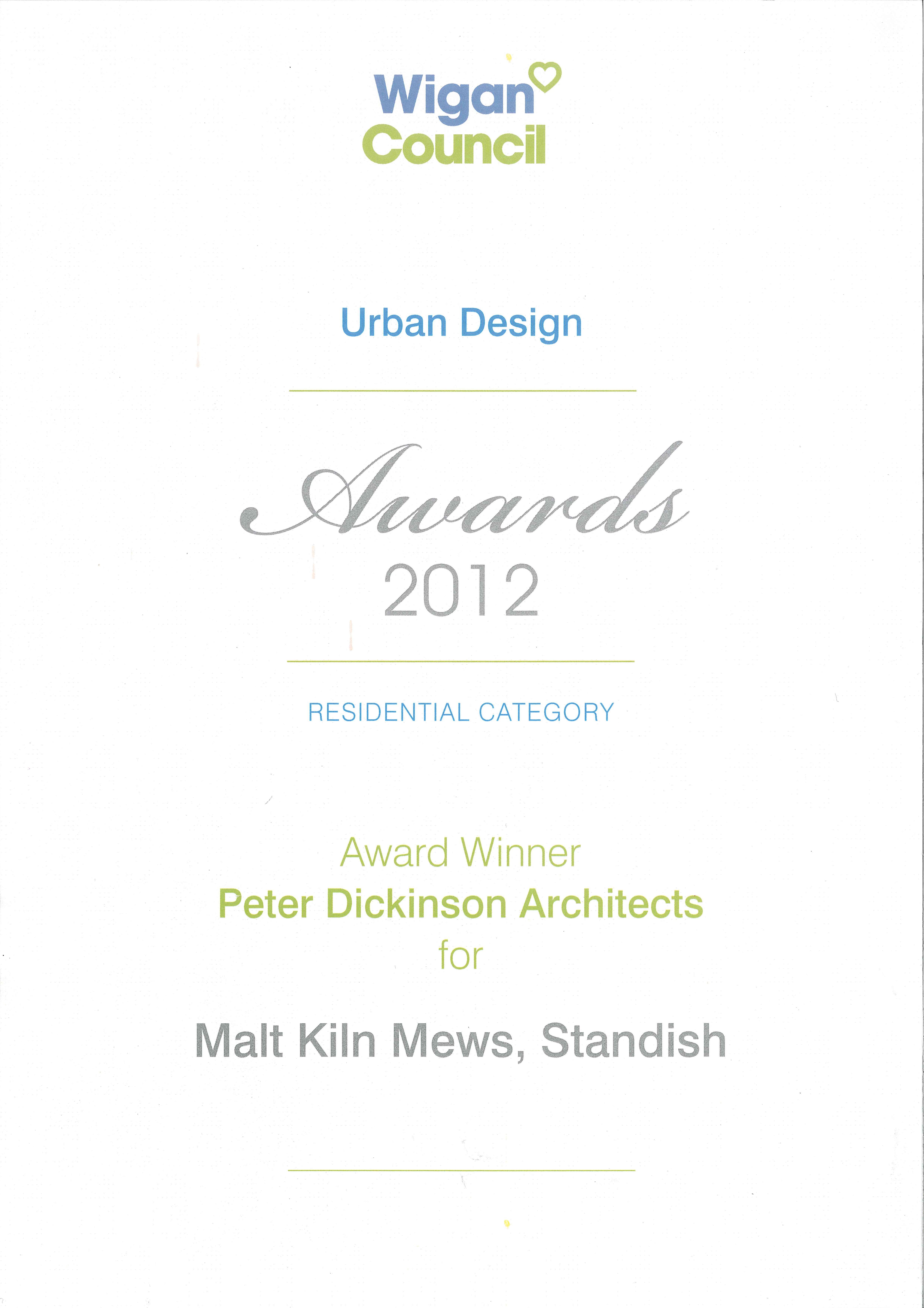 Peter Dickinson » Malt Kiln Mews, Standish Residential Development